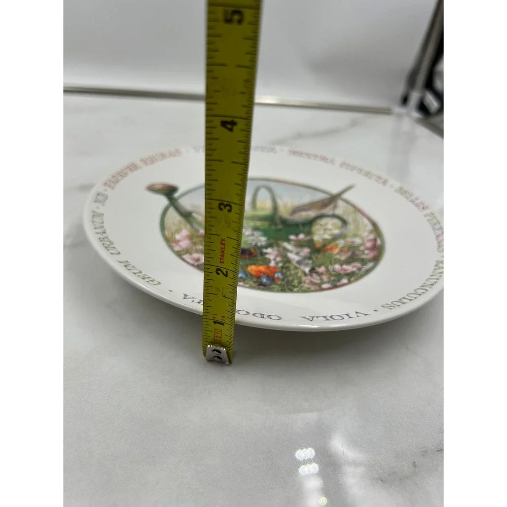 Marjolein Bastin Wildflower Meadow Salad Dessert Plates Set of 2 Bird Nature 8